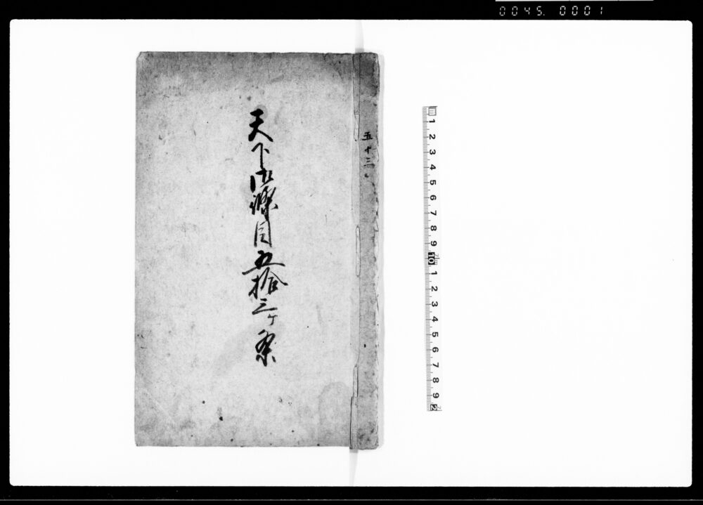 作品画像：天下御条目五拾三ケ条