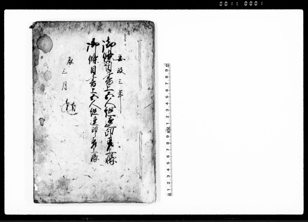 作品画像：御条目書上五人組連印差上帳