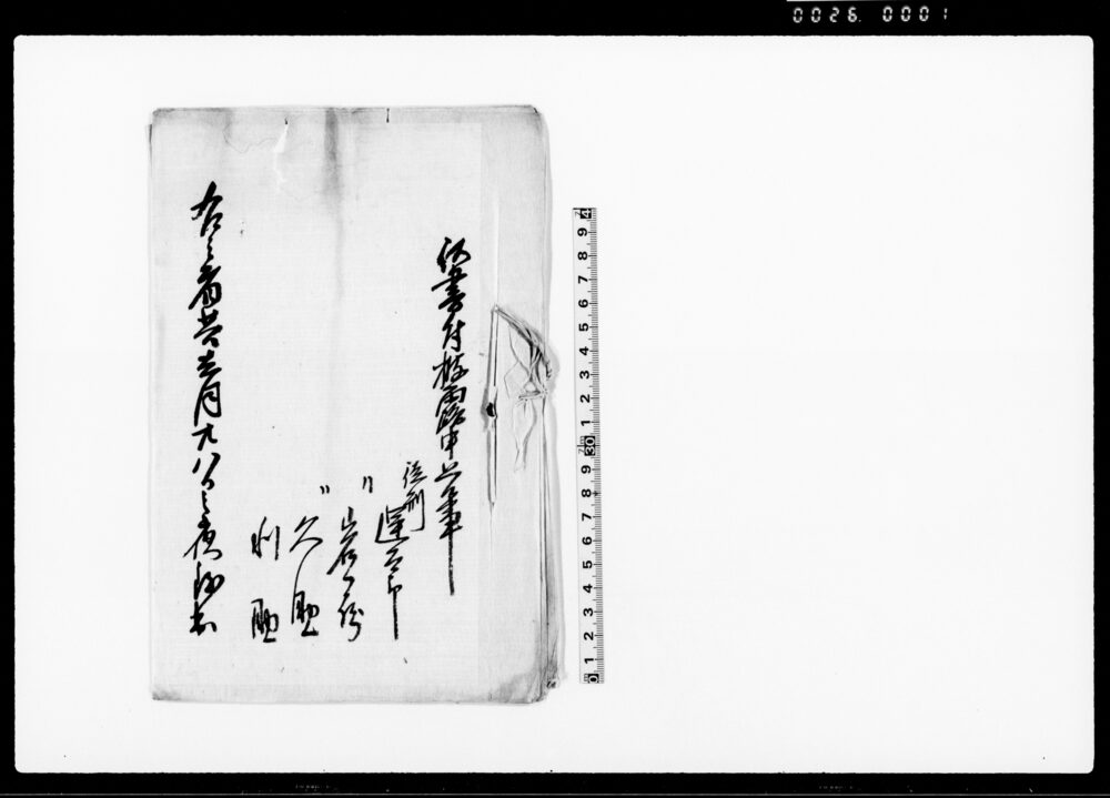 作品画像：（生産御役所宛脱亡人披露書）