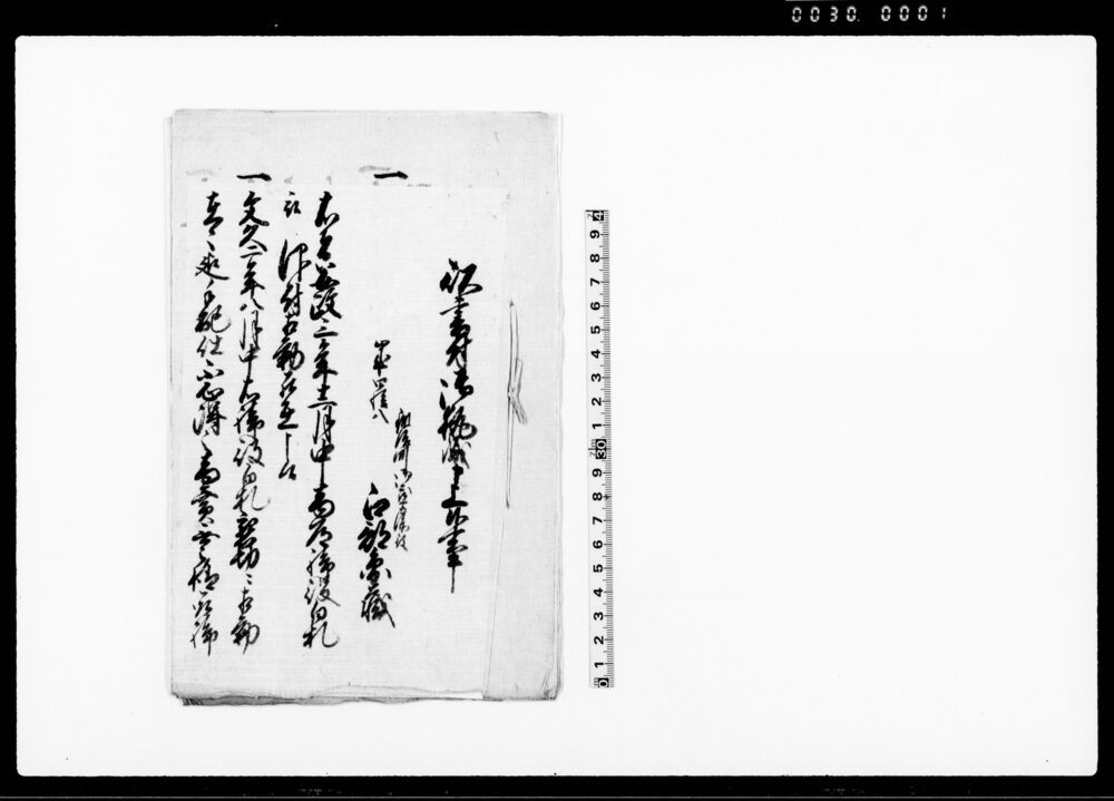 以書付御執成申上候事（江部円蔵儀商道締役白札勤役の件につき）