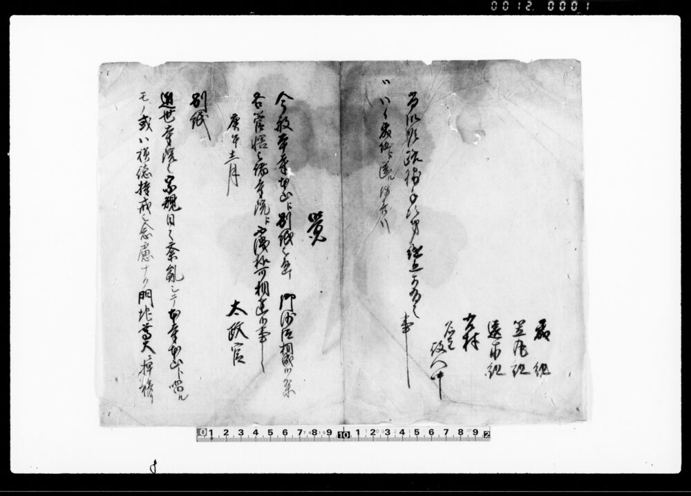 作品画像：（留書断簡）