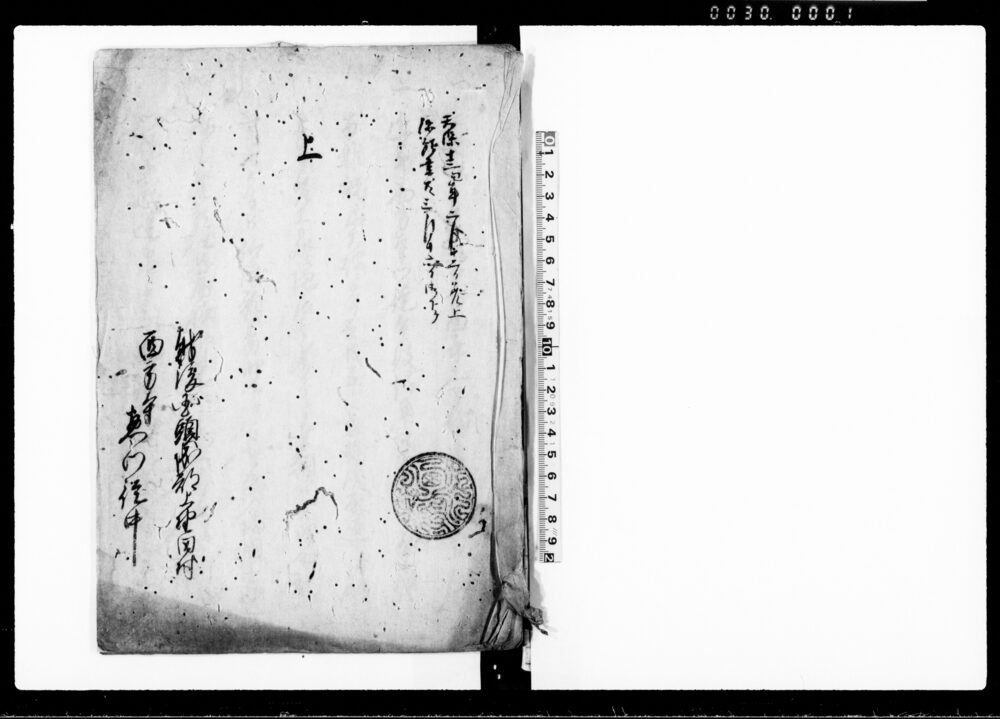 作品画像：上（西方寺跡式再興につき願書）