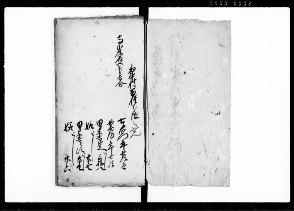 作品画像：小川庄野中村申ノ分限改帳