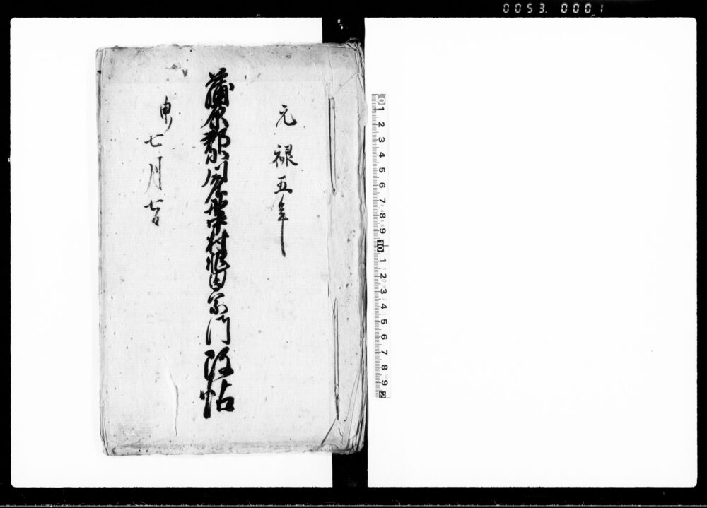 作品画像：蒲原郡小川庄野中村非田宗門改帖