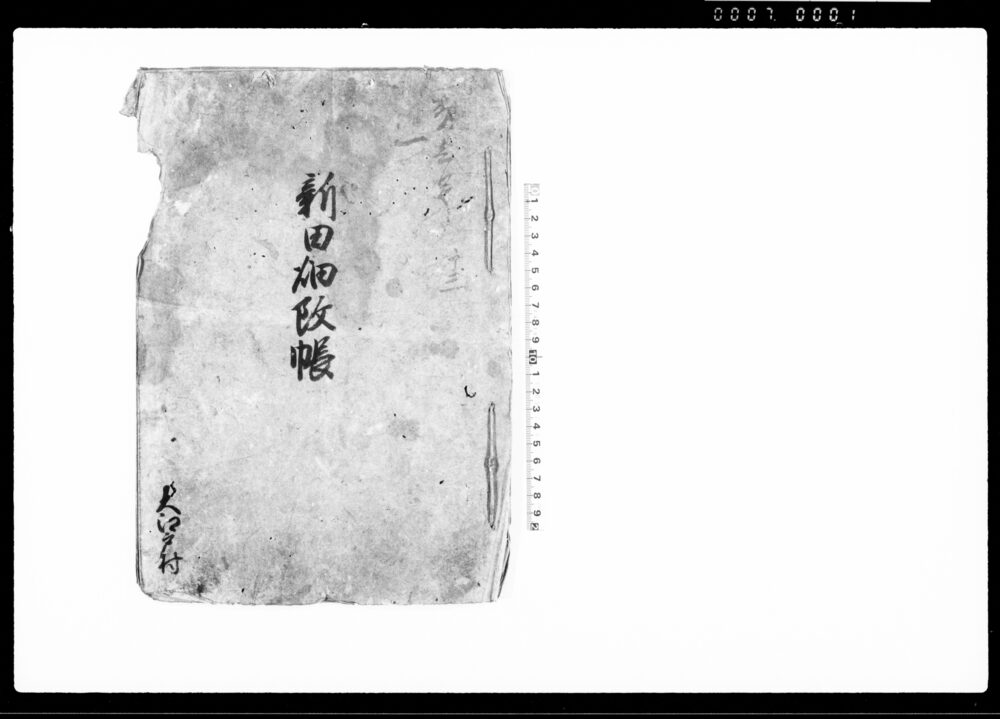 作品画像：新田畑改帳（常陸国茨城郡大郷戸村）