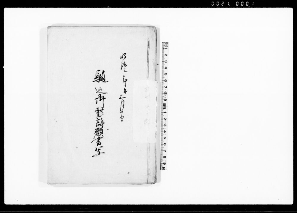 作品画像：駈込御愁訴願書写（村役人不宜につき利解説諭願）等