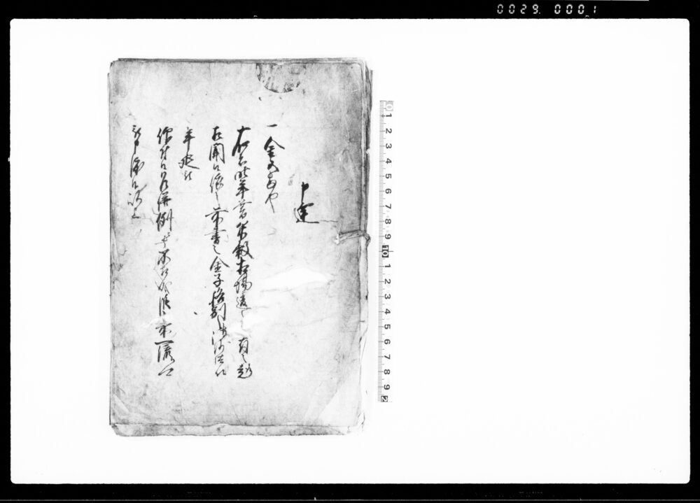 作品画像：（上総国山辺郡越知村地頭所賄金上納及び献上の件につき証文留）
