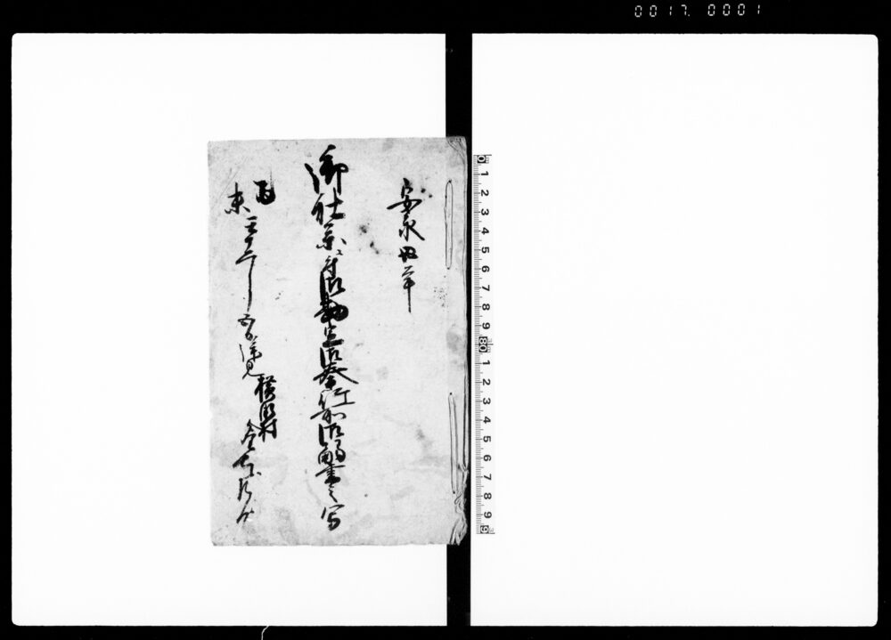 作品画像:御社参ニ付御勘定御奉行所御触書之写・日光山就御社参寄人馬出候村々触次江申渡請証文