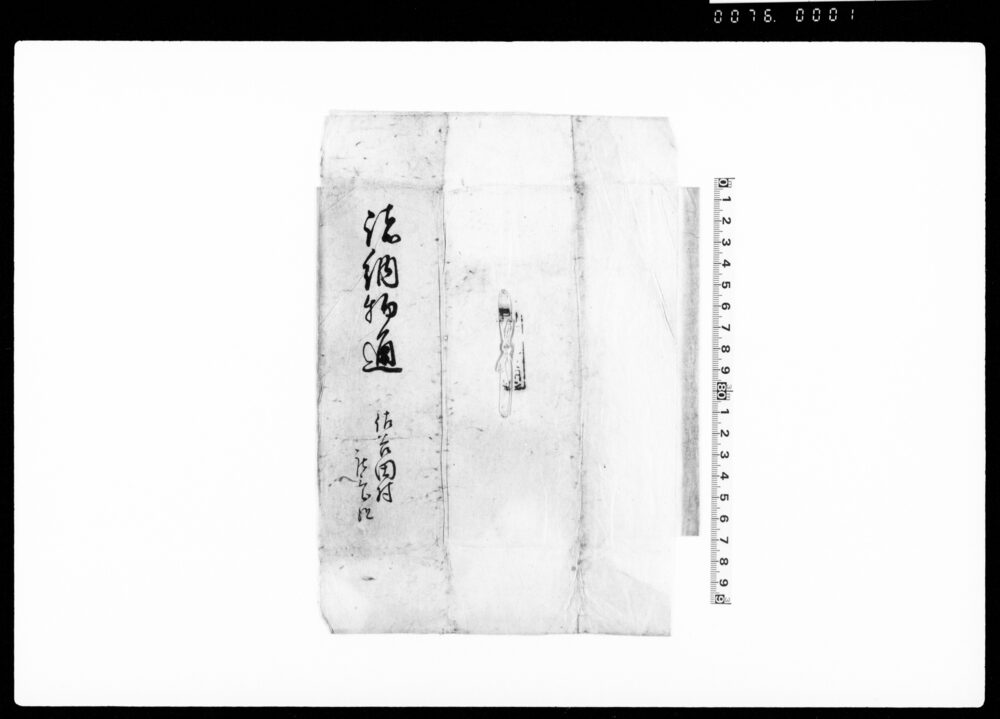 作品画像：申年諸納物通（武蔵国大里郡佐谷田村）
