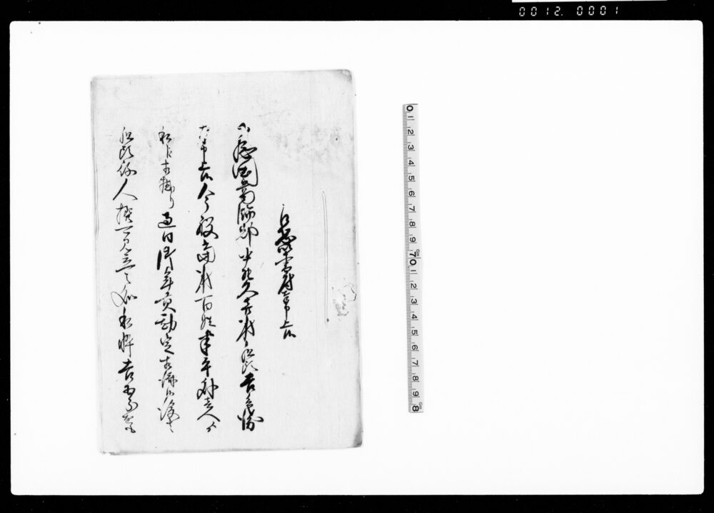 作品画像：乍恐以書付奉申上候（御用村用ニ差支につき訴訟相成）