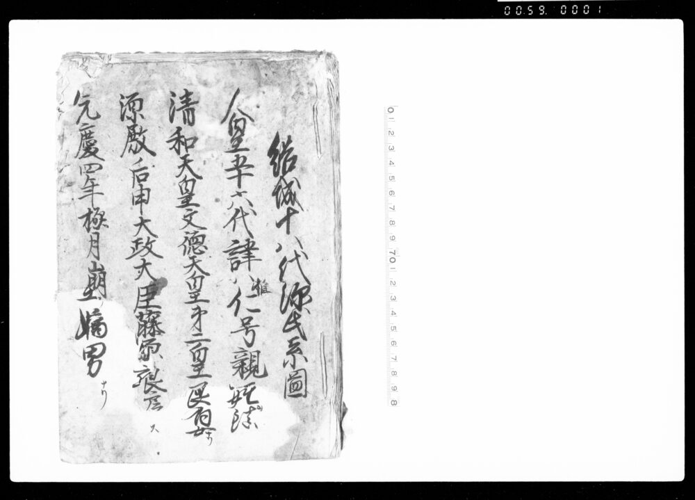 作品画像：結城十八代源氏系図