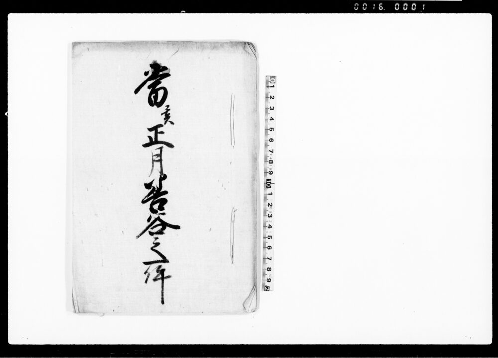 当亥正月善谷之一件（谷五郎善次郎両人御糺の一件・農業不精之趣博奕吟味中につき）