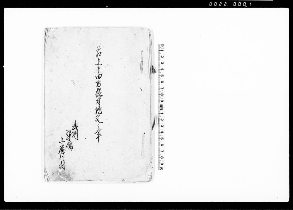 作品画像：差上申田方植付証文之事