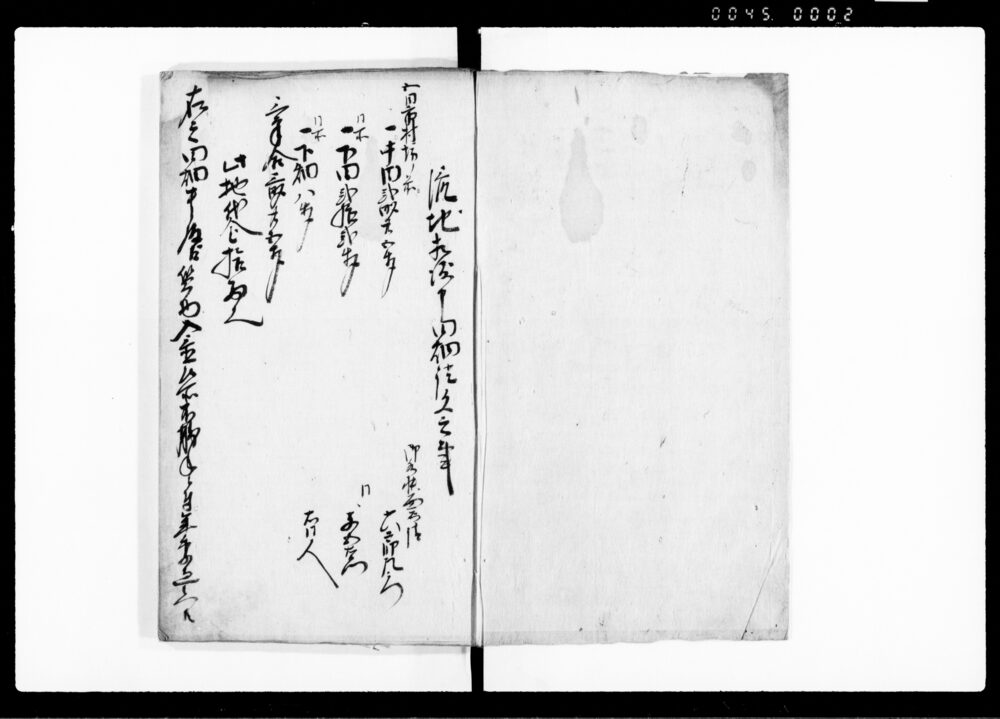 作品画像：田畑山林質地流地奥印控帳