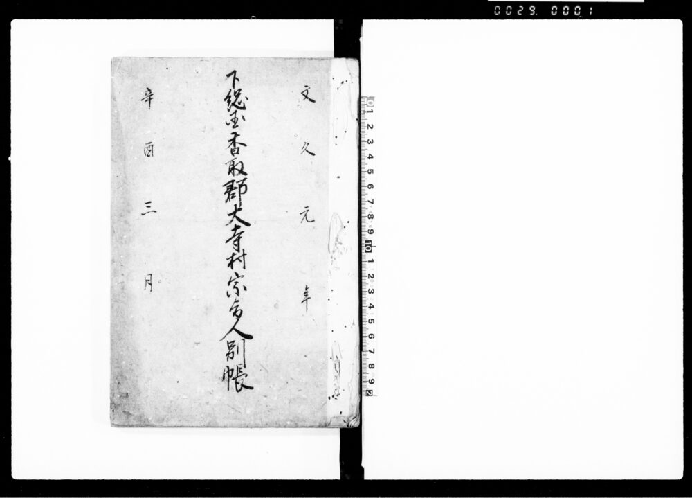 作品画像：下総国香取郡大寺村宗旨人別帳
