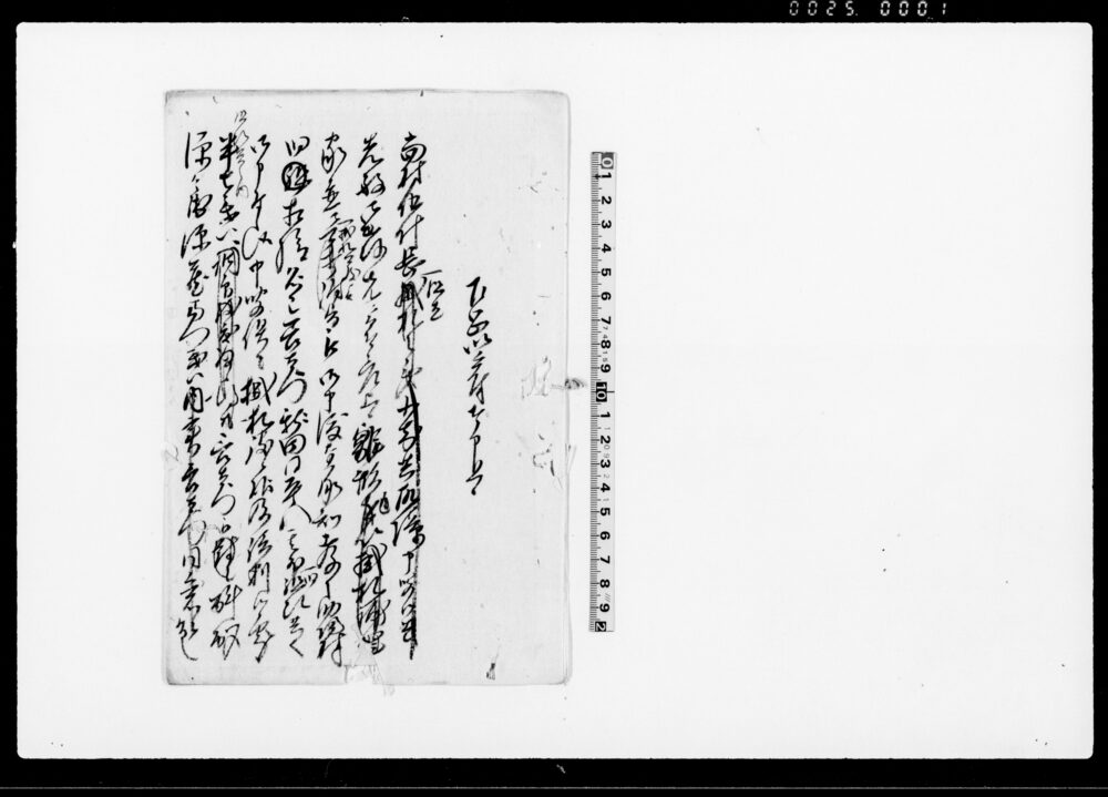 作品画像：乍恐以書付奉申上候（当村伍什長組立につき）