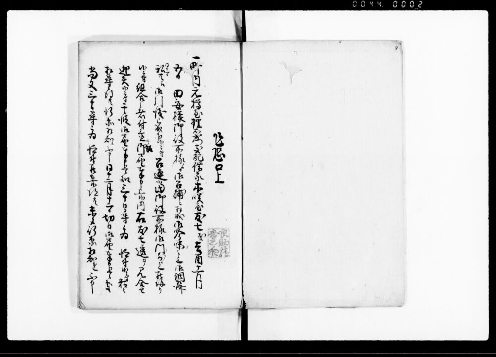 作品画像：諸願書附留（大坂平野流町　五）