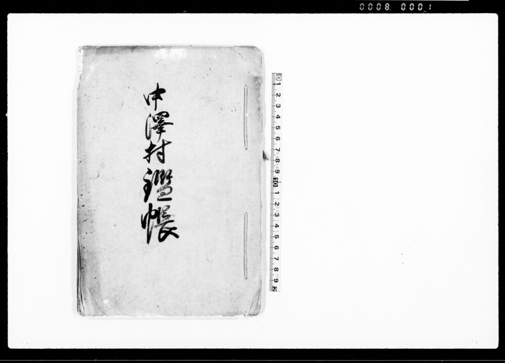 作品画像：中沢村鑑帳