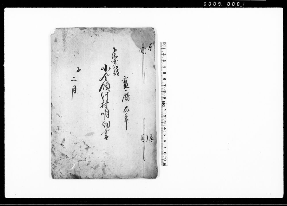 作品画像：下総国何郡小金領何村明細書（案文）