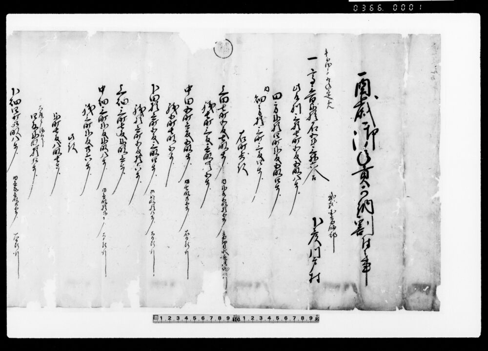 作品画像：酉歳御年貢可納割付之事（武蔵国葛飾郡下彦川戸村） 他