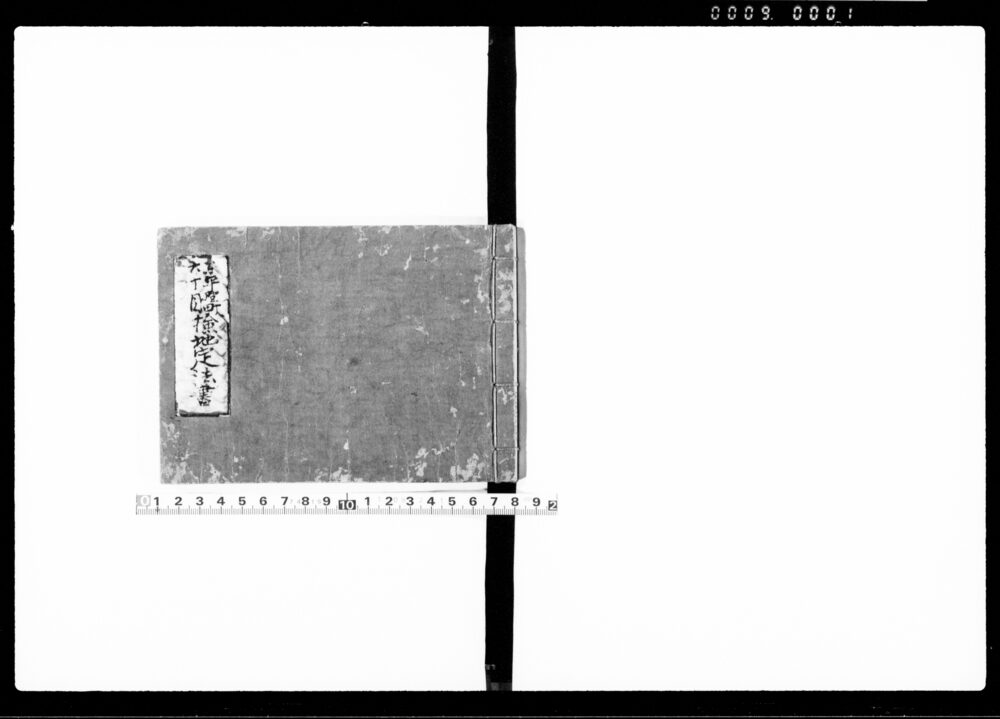 作品画像：東平野町六丁目検地定法書