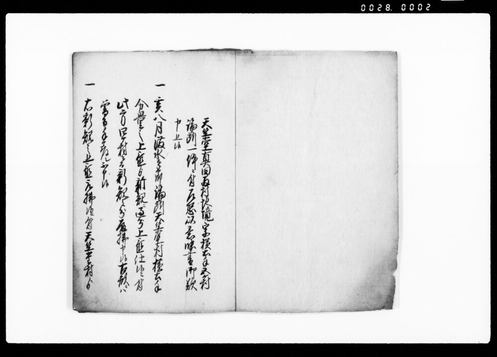 作品画像：論所意味書（天竺堂真田両村地境字横土手五ヶ村論所一件ニ付乍恐以意味書御歎申上候）