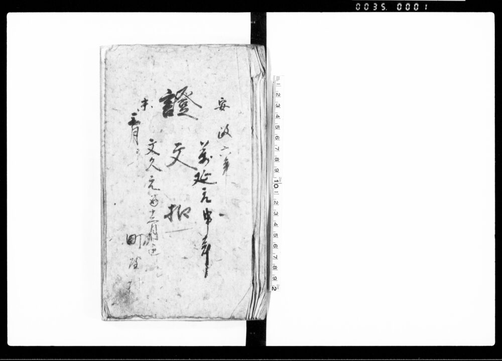 作品画像：証文控