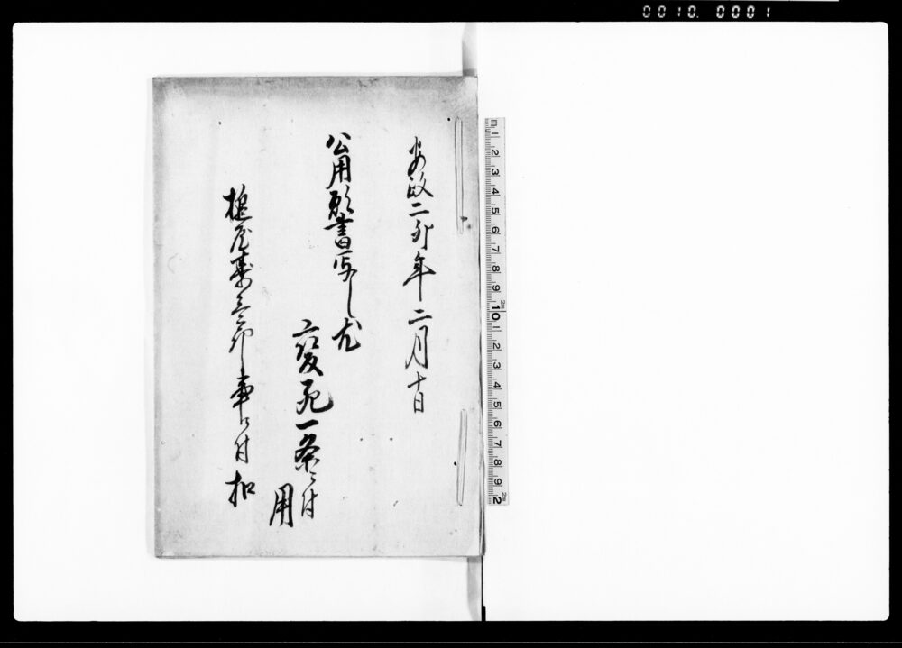 作品画像：公用願書写し尤変死一条ニ付用（養父寿三郎自害に付一件書留）