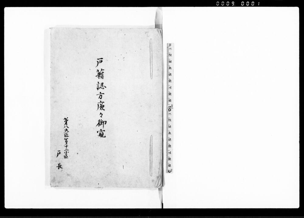 作品画像：戸籍認方廉々御窺