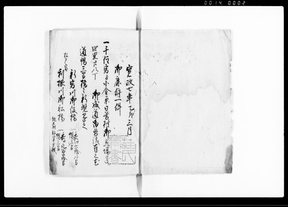 小金原御鹿狩一件（小金原にて鹿狩につき道程・人足等書上）