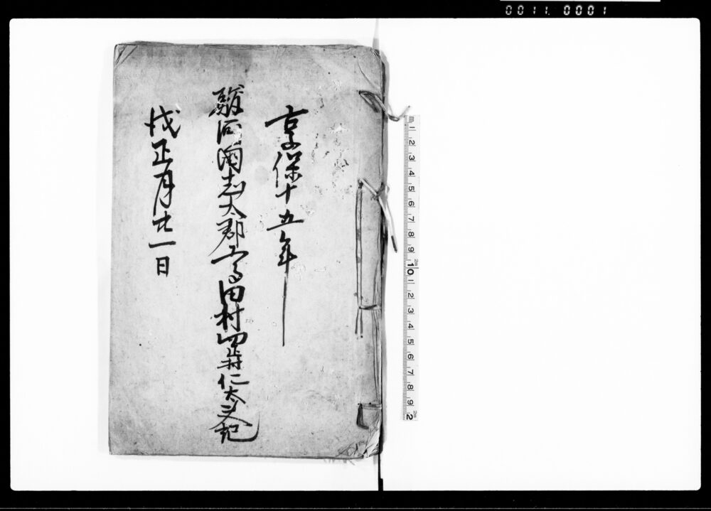 作品画像：駿河国志太郡高田村岡村仁太夫記（百姓困窮につき上書）