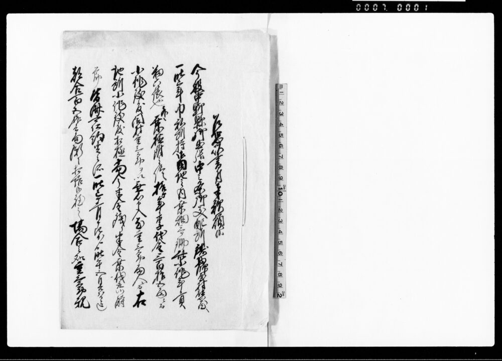 作品画像：乍恐以書付奉歎願候