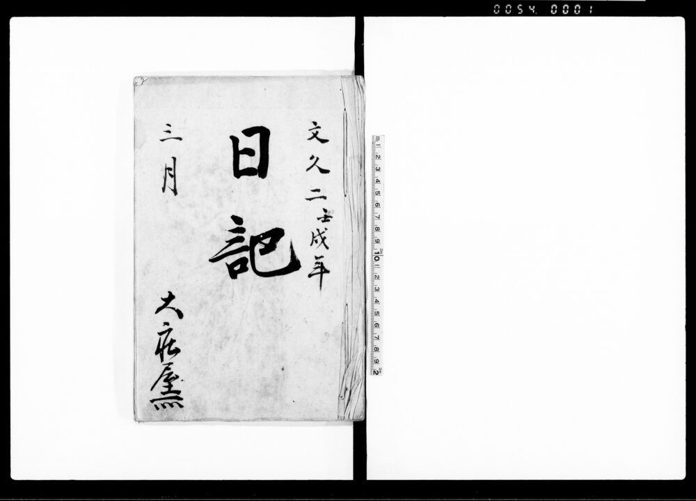 作品画像：日記（奥州街道矢吹宿大庄屋日記）