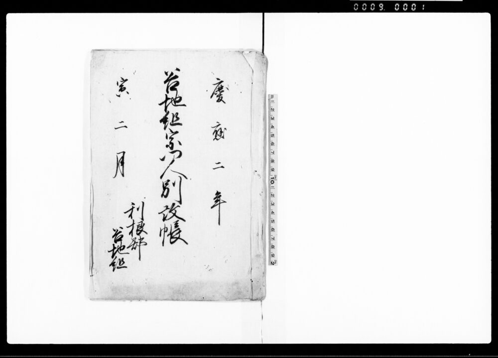 作品画像：谷地組宗門人別改帳（利根郡谷地組）