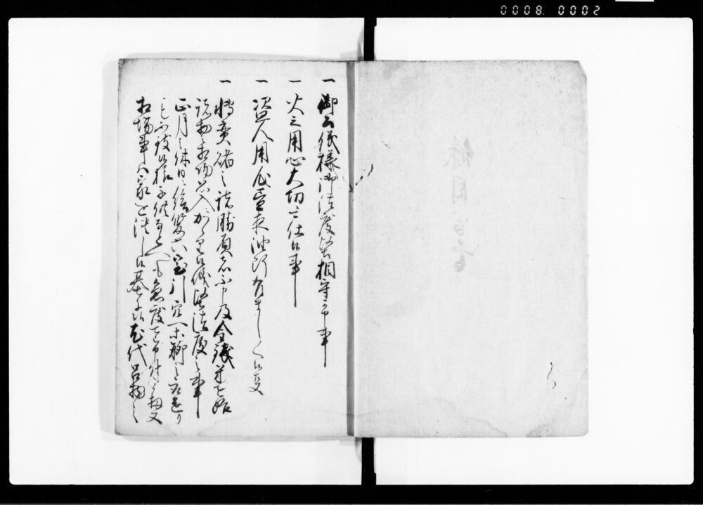 作品画像：條目写書