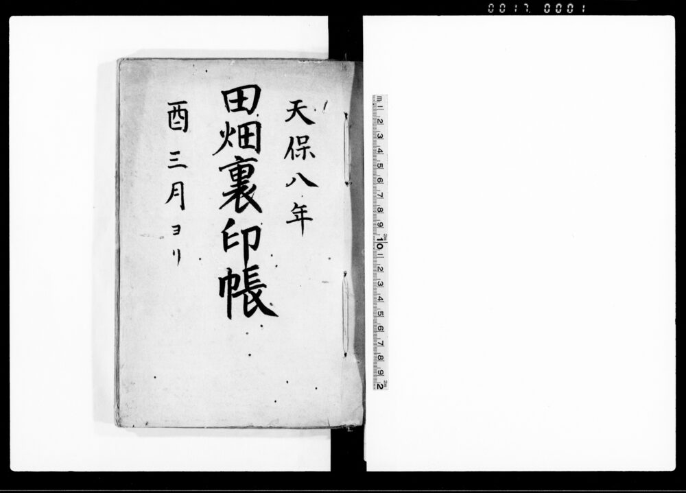 作品画像：田畑裏印帳（上州邑楽郡下小泉村における質地証文）