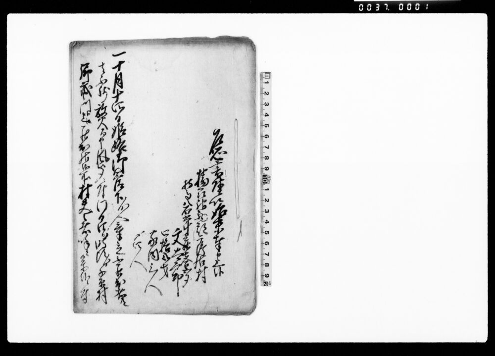 作品画像：乍恐書付ヲ以始末奉申上候（播州鶴井村にて放火につき）