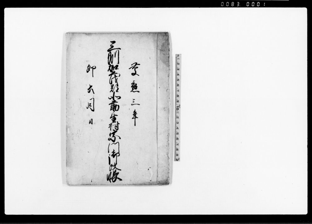 作品画像：豆州賀茂郡北前生村宗門御改帳