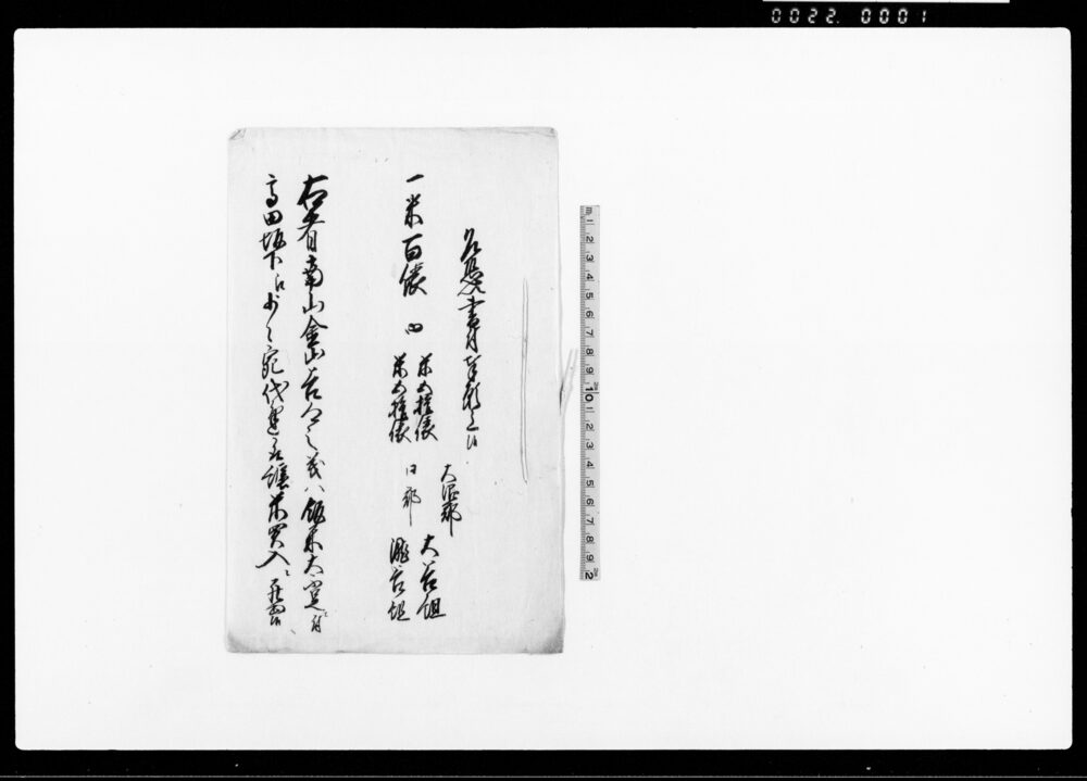 作品画像：乍恐以書付奉願上候