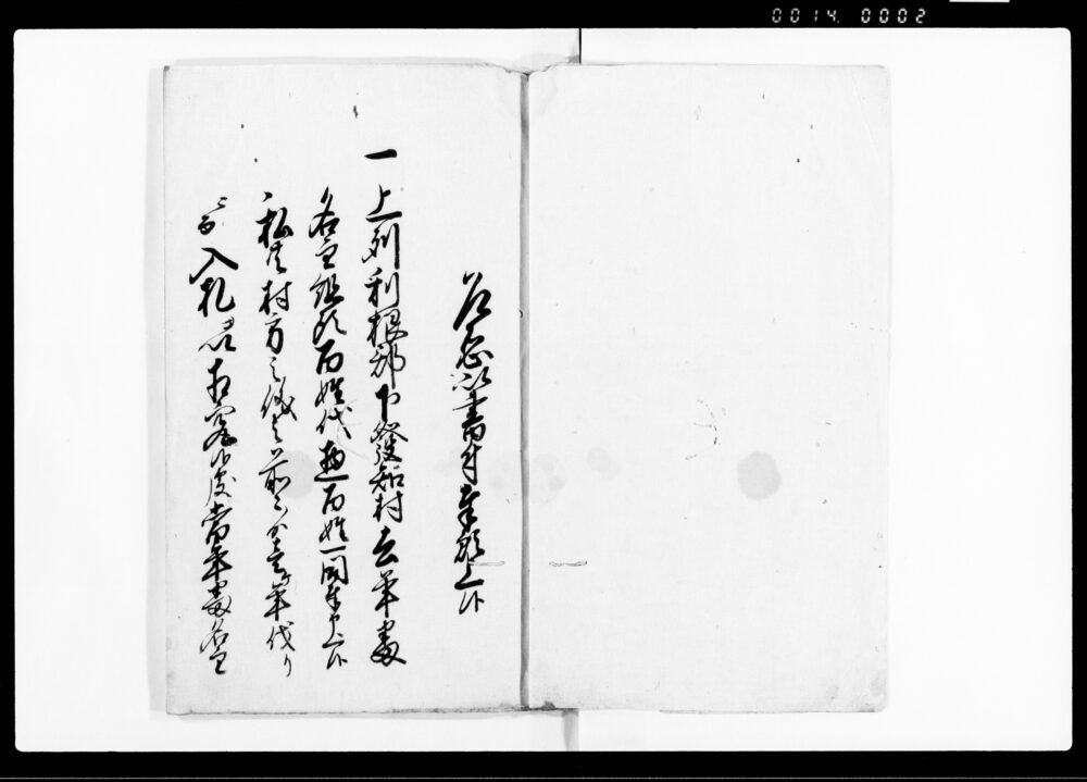作品画像：名主引渡差上帳（村方三役の儀につき・変更願）