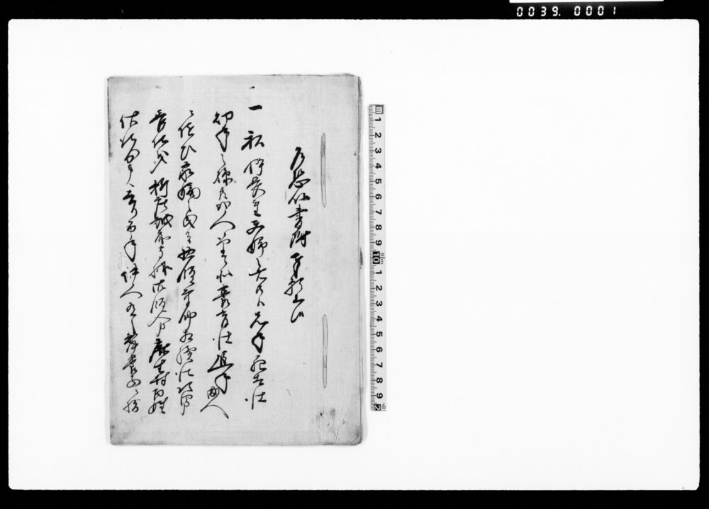 作品画像：乍恐以書附奉願上候（夫婦にて養子捨遣すが病気につき願書）