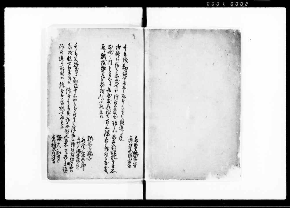 作品画像：鳥居甲斐其外之者共一件申渡書写