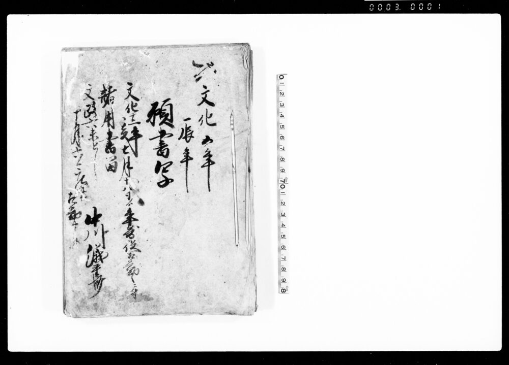 作品画像：願書写（道中筋宿々人馬賃銭割等につき）