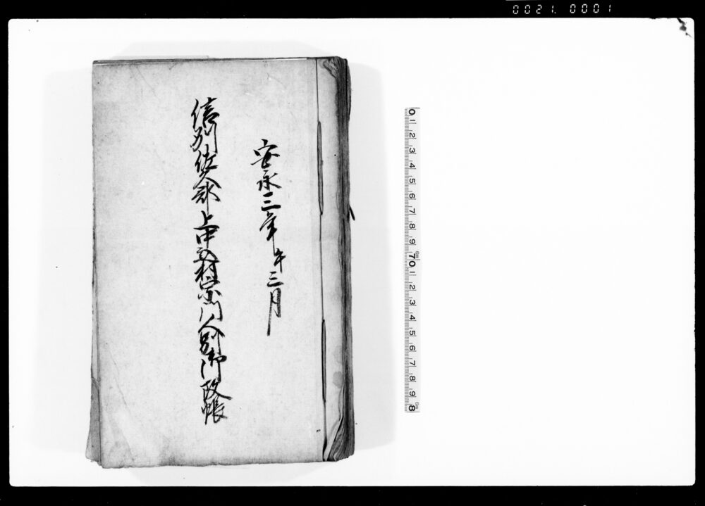 作品画像：信州佐久郡上中込村宗門人別御改帳