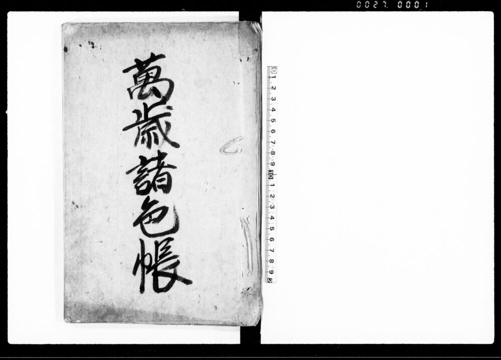 作品画像：万歳諸色帳（高遠御領検地改につき・取替手形之事等）