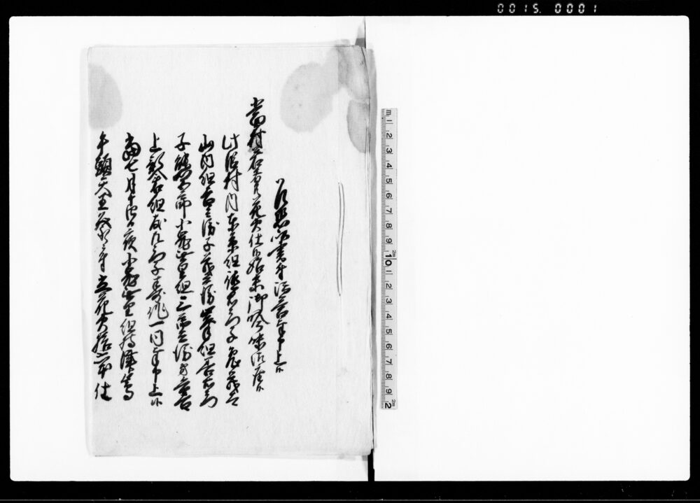 乍恐以書付御答奉申上候（当村若者共花火仕候始末につき御吟味）