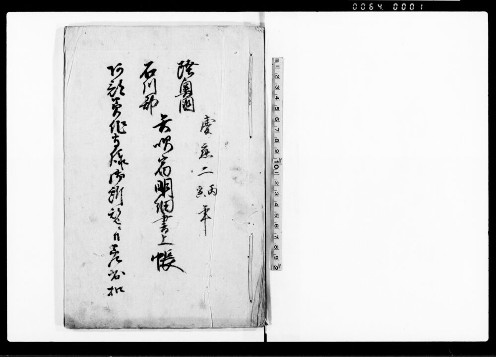 作品画像：陸奥国石川郡矢吹宿明細書上帳