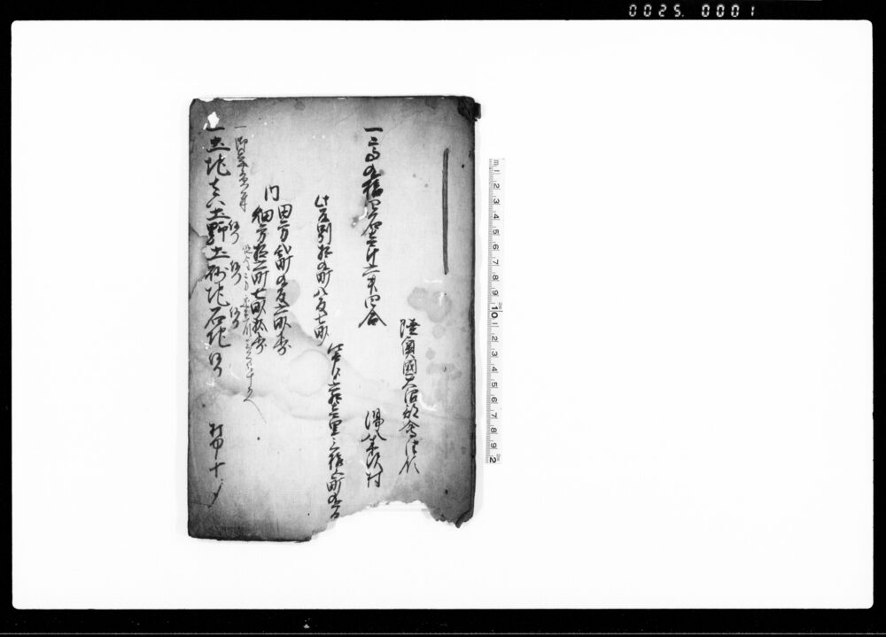 作品画像：（湯八木沢村村明細帳）