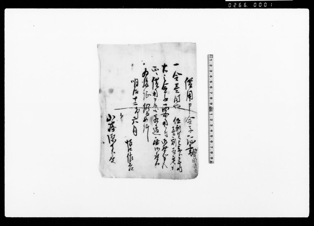 作品画像：（借用申金子之事）他