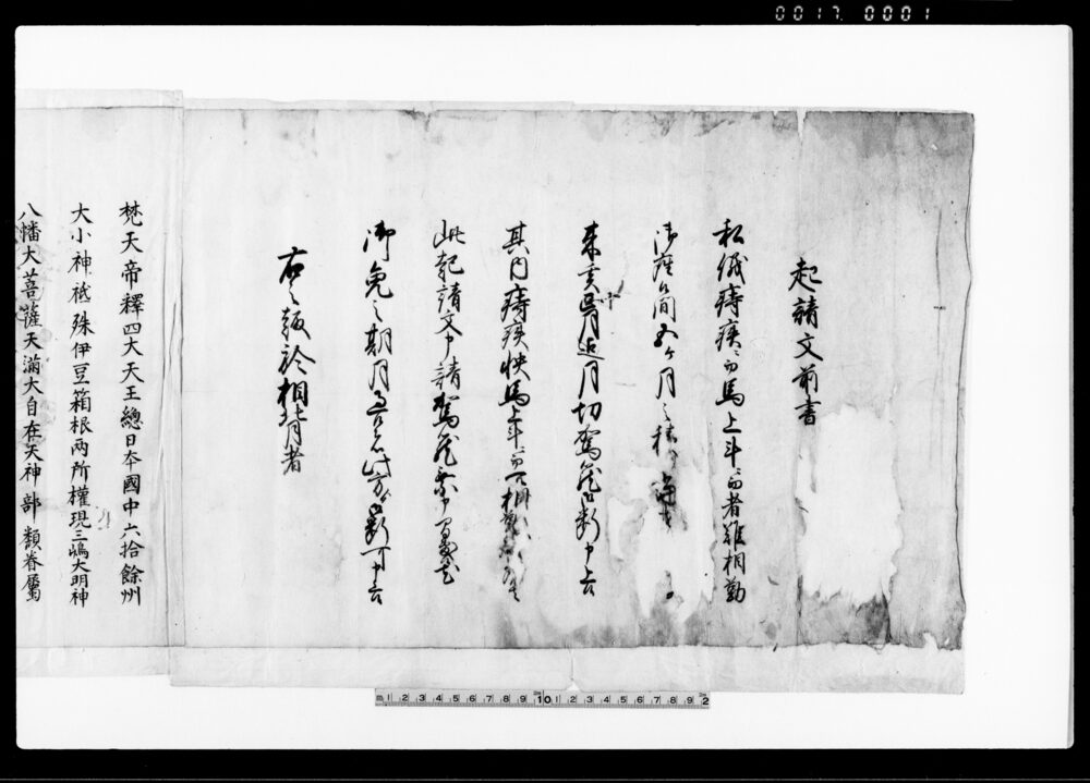 作品画像：起請文前書
